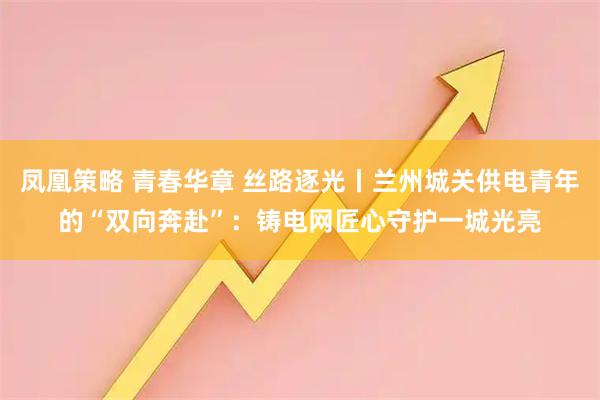 凤凰策略 青春华章 丝路逐光丨兰州城关供电青年的“双向奔赴”：铸电网匠心守护一城光亮